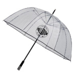 Doorzichtige paraplu met opdruk als relatiegeschenk - Palladium - Topgiving